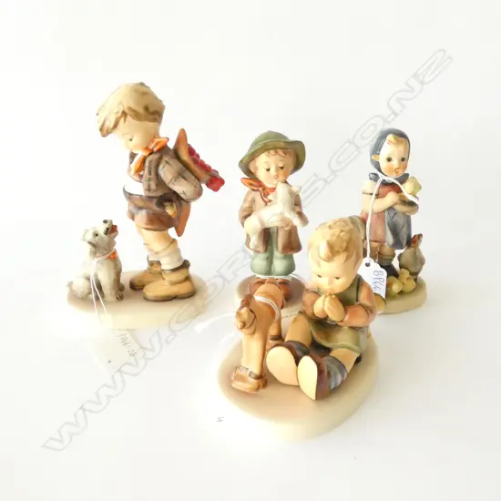 4 X HUMMELS--PLAYFUL BLESSING--658----NOT FOR YOU--317, LOST SHEEP--68----FEEDING TIME 199