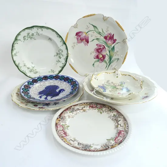 COLLECTION 7 ASST. PLATES; ROSENTHAL, RIDGWAYS ETC