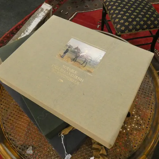 ALISTER TAYLOR, BOXED BOOK NOTABLE ENGLISH & IRISH THOROUGHBREDS 1983