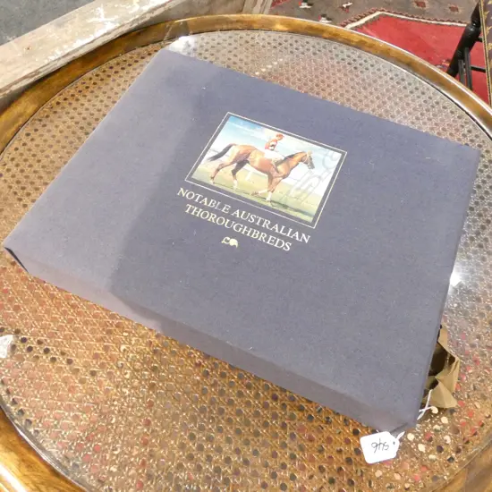 ALISTER TAYLOR, BOXED BOOK NOTABLE AUSTRALIAN THOROUGHBREDS 1981