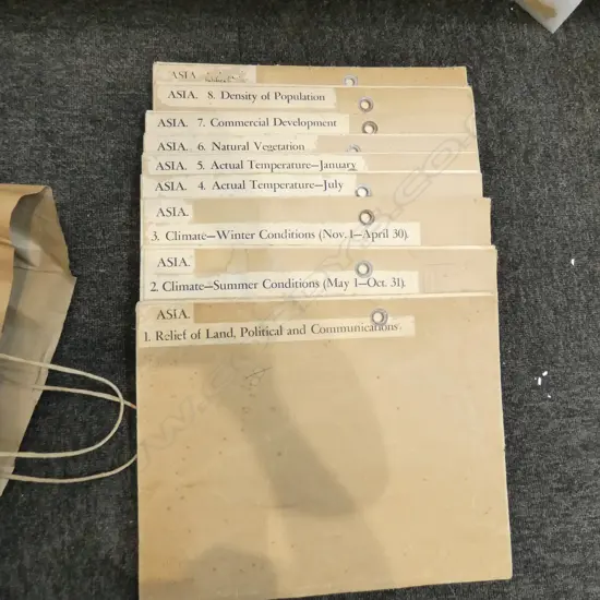 9 LARGE MAPS OF ASIA