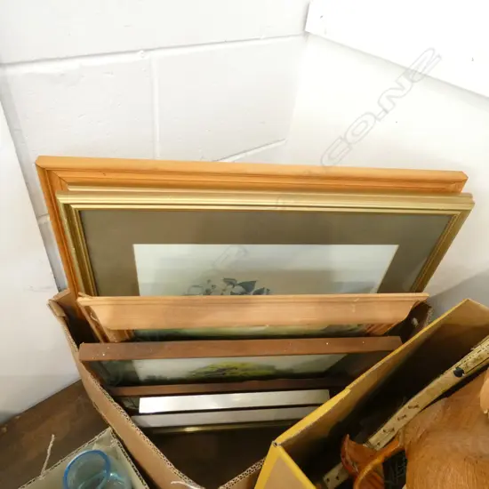 12 ASST FRAMED PRINTS + W/COLOURS