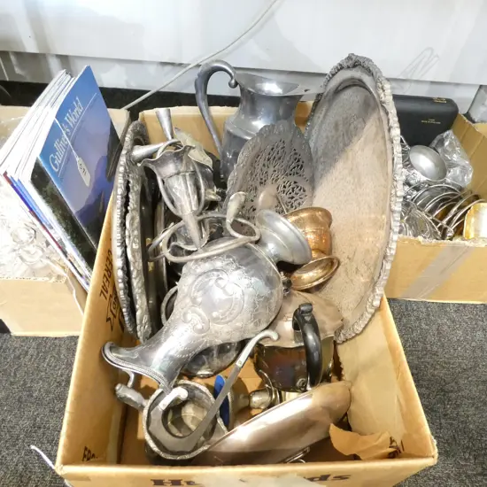 BOX LOT SILVERPLATE