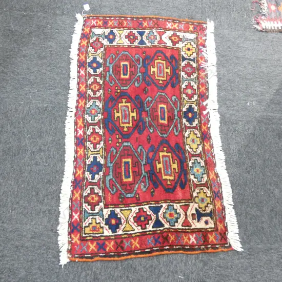 HAND KNOTTED ALL WOOL AFSHAR RUG 1120 X 600MM