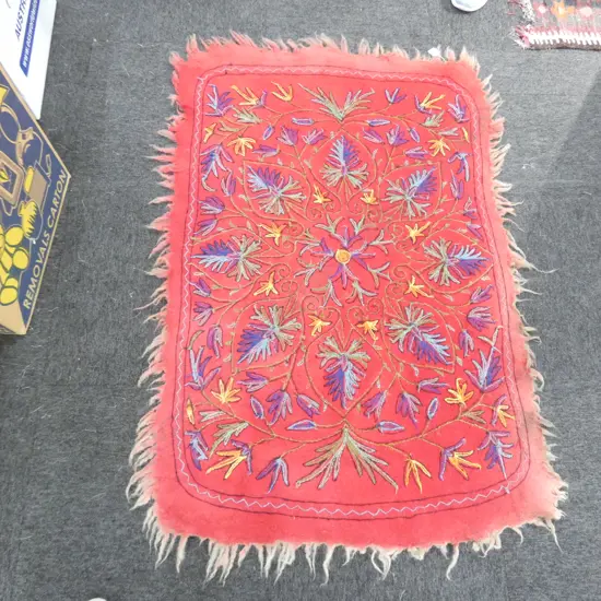 RED FELT WALL HANGING 1320 X 850MM