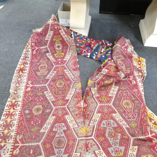 VINTAGE KELIM RUG 4130 X 1580MM