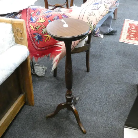 MAHOGANY PLANT STAND H 850 MM