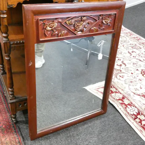 RED CHINESE MIRROR 780 X 570MM