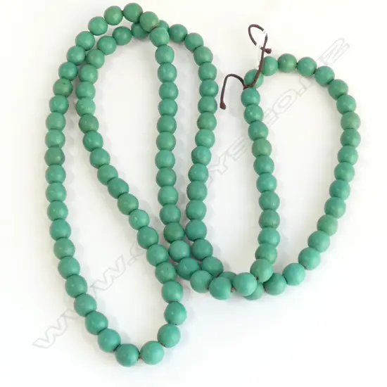 GREEN BEAD NECKLACE L.860mm