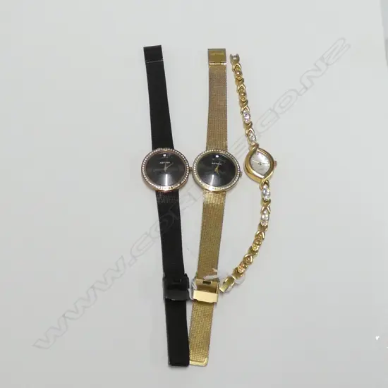 3 LADIES WATCHES; 2 ASTINA + ANOTHER