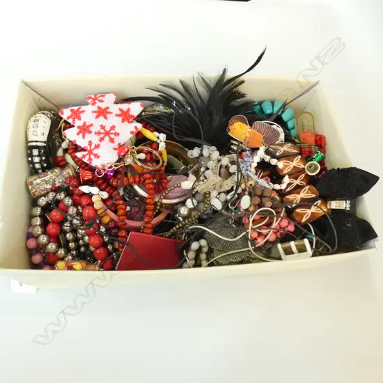 BOX LOT ASST. COSTUME JEWELRY 