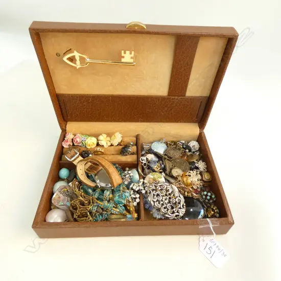 JEWELLERY BOX & COSTUME JEWELLERY