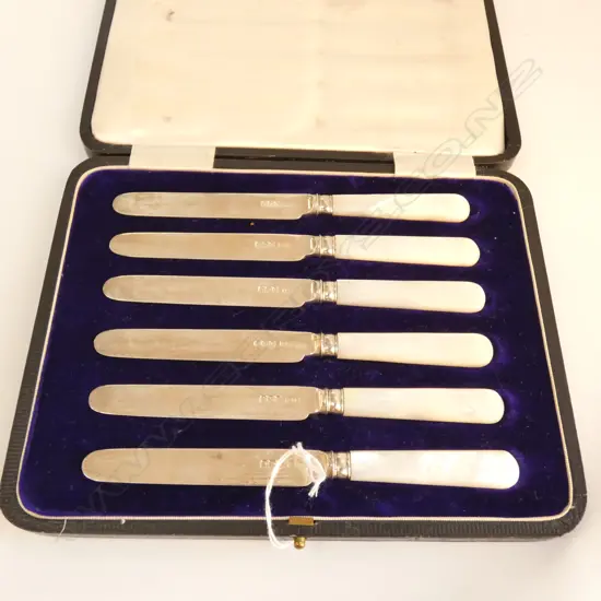 6 CASED MOP KNIVES STG BLADE SHEFFEILD 1922