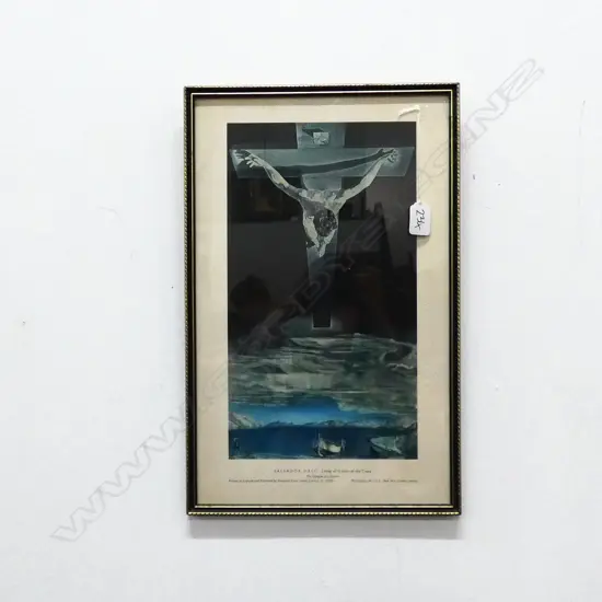 SALVADOR DALI PRINT CHRIST OF ST JOHN