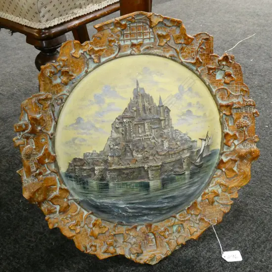 W.S AND S RELIEF WALL PLAQUE OF SAINT MICHEL D 450 MM