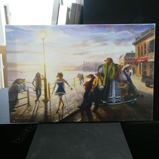 IVAN CLARKE 'TUMBLETON AVE' PRINT 34/150 505 X 660MM AF -SCRATCHED ON SURFACE