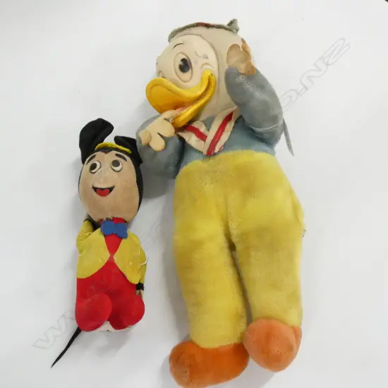 VINTAGE WALT DISNEY MICKEY MOUSE & DONALD DUCK TOYS - ORIGINAL LABELS