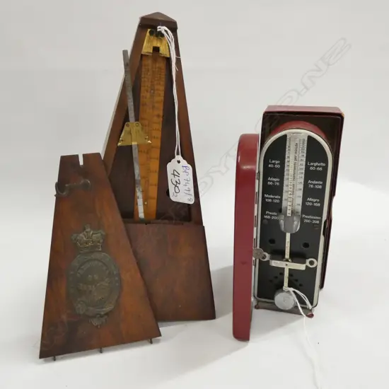 2 METRONOMES MAELZEL & OTHER