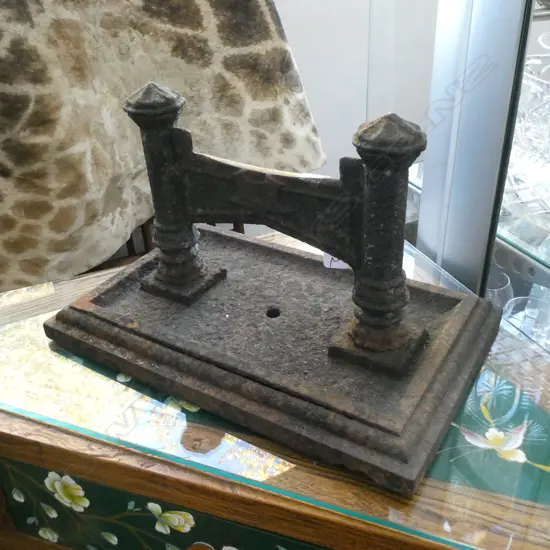 ANTIQUE CAST IRON BOOT SCRAPER