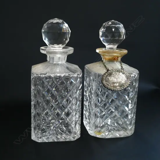 PR OF CUT CRYSTAL SPIRIT DECANTERS