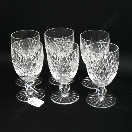 6 WATERFORD TUMBLERS 1 with chip to foot