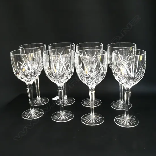 8 WATERFORD MARQUIS WINE GLASSES