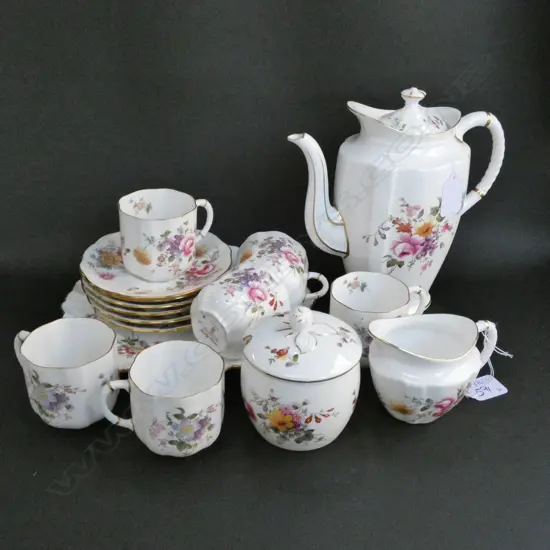 16 PCE ROYAL CROWN DERBY 'DERBY POSIES' TEA SERVICE