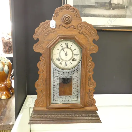 ANTIQUE ANSONIA GINGERBREAD CLOCK