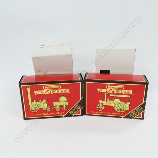 MATCHBOX MODELS OF YESTERYEAR COUPLE OF LIMITED EDITION 19TH CENTURY LOCOMOTIVE 