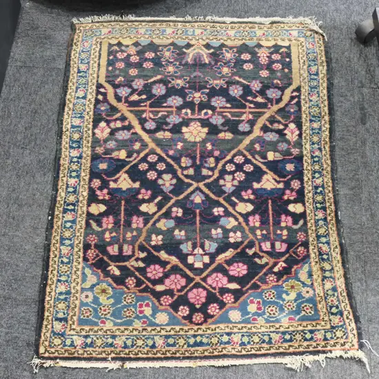 OLD PERSIAN RUG H/KNOTTED 1000 X 730mm