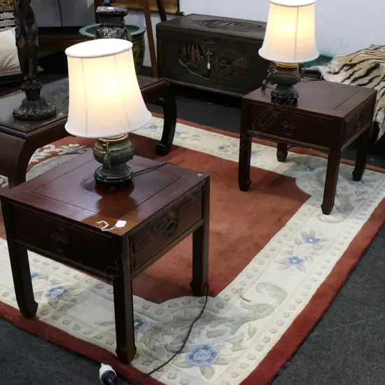 PR SQUARE ORIENTAL SIDE TABLES W. 455MM