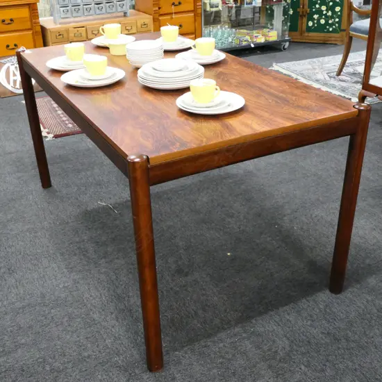 A Rudi Schwartz Rosewood & Mahogany Dining Table