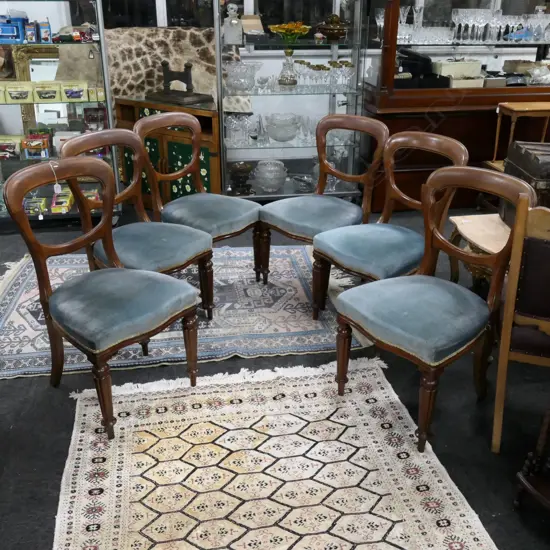 SET OF 6 BALLOON BACK CHAIRS ONE AF 