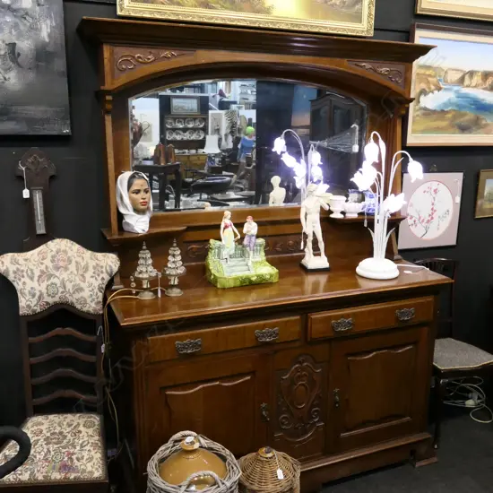 OAK MIRROR BACKED SIDEBOARD H 2020 MM