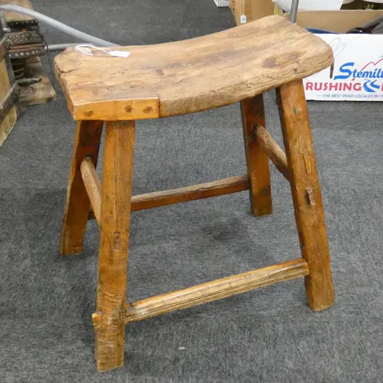 VINTAGE WOODEN STOOL