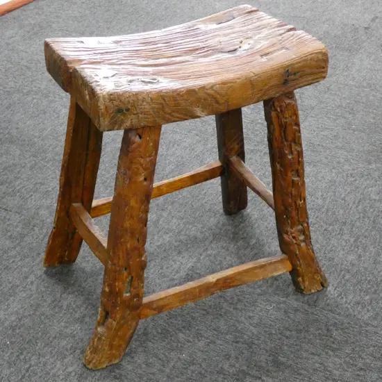 VINTAGE WOODEN STOOL