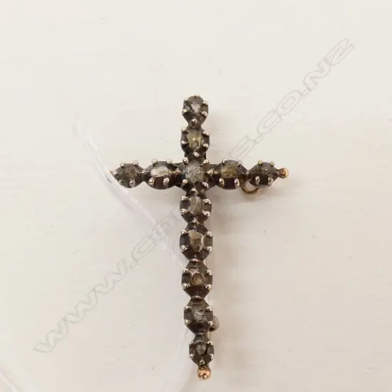 GEORGIAN CROSS OLD ROSE DIAMONDS