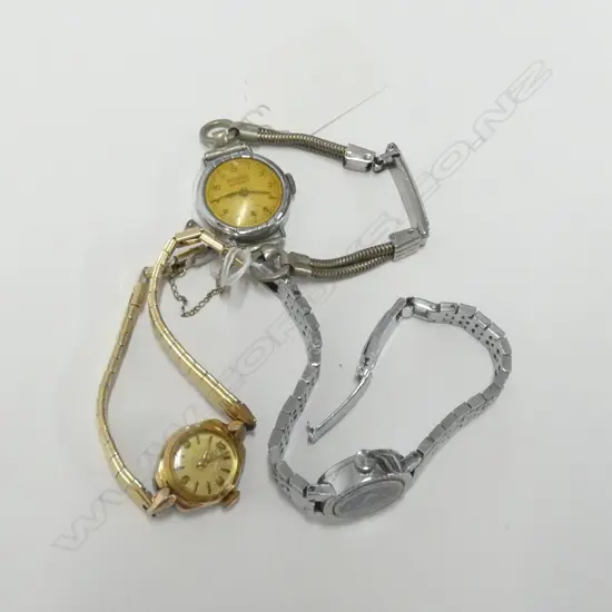 3 LADY'S WRISTWATCHES