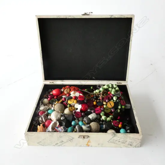 BOX OF COSTUME JEWELRY