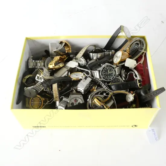 LARGE COLLECTION OF ASST. WATCHES, STRAPS AND PARTS