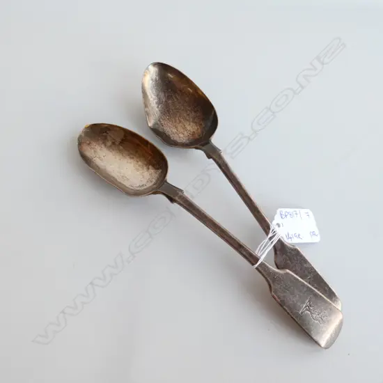 PR STG SILVER TABLESPOONS LONDON 1860 141 GRAMS