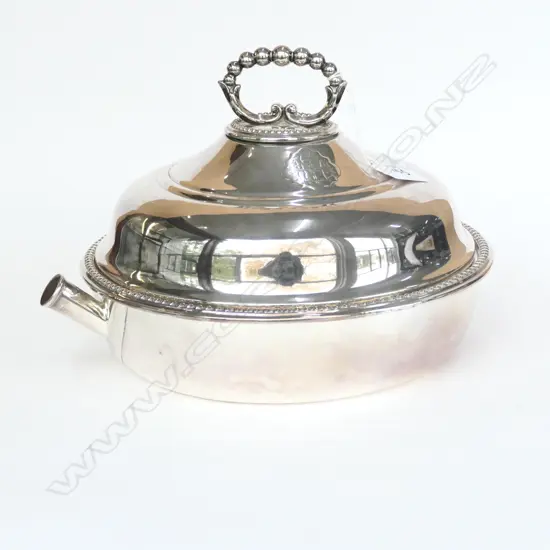 SILVER PLATE LIDDED ENTREE DISH 260MM DIA