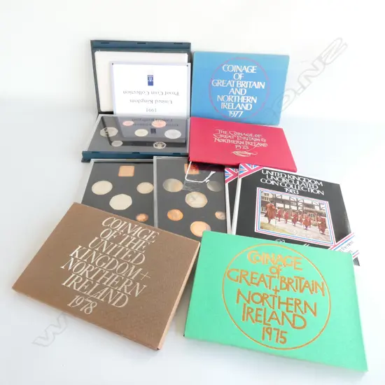 9 ASST UK COIN PROOFS