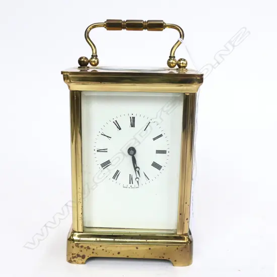 ENGLISH CARRIAGE CLOCK, H 115MM