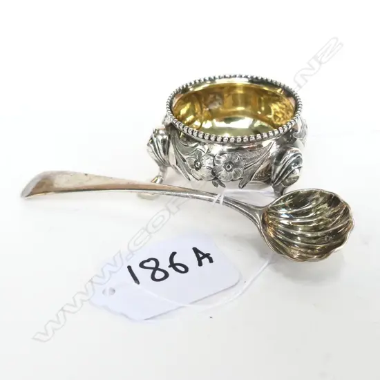 GEORGE IV SALT SPOON + VICT SALT