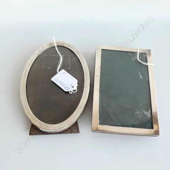 2 SMALL STG SILVER FRAMES B'HAM 1923, 1916 H. 140MM