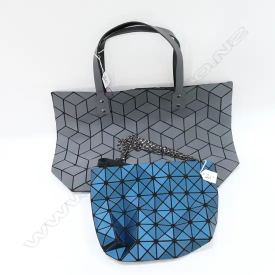 FAKE ISSEY MIYAKE BAOBAO HANDBAG + EMILIO PEPE BAG