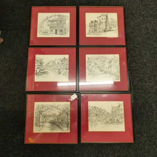 6 PRINTS: OLD BUILDINGS PADDINGTON SYDNEY  BY CEDRIC EMANUEL