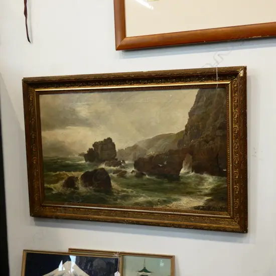 P.M. FEENEY MARINE OIL ON CANVAS