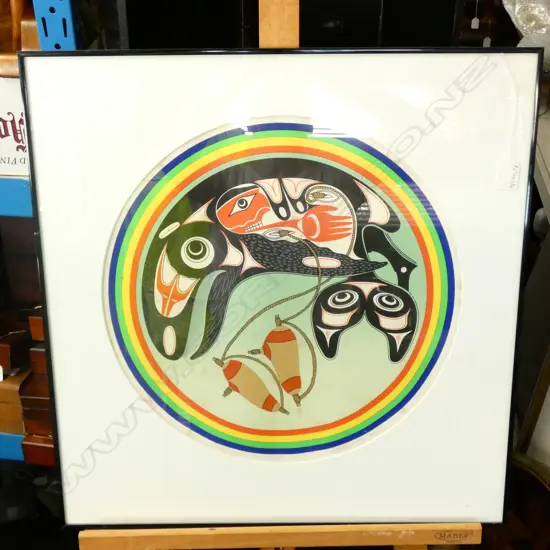 A THOMPSON SCREENPRINT TONDO ‘IN MEMORY ONLY’ 53/150 1989